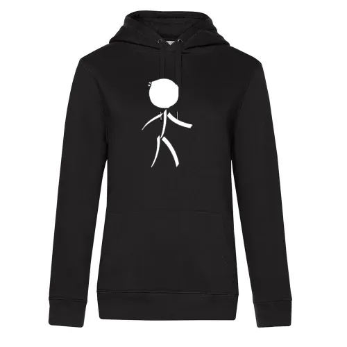 Fussball Strichmännchen Hoodie Frauen Queen Hooded