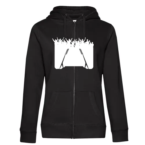 Fußballfans vorm Stadion Frauen Hoodie