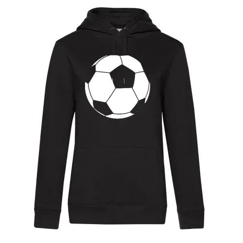 Fußballumriss Frauen Hoodie