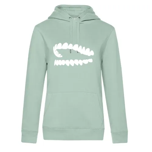 Gebiss Zähne Frauen Hoodie