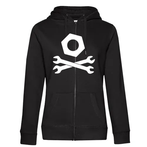gekreuzte Maulschlüssel mit Mutter Frauen Hoodie