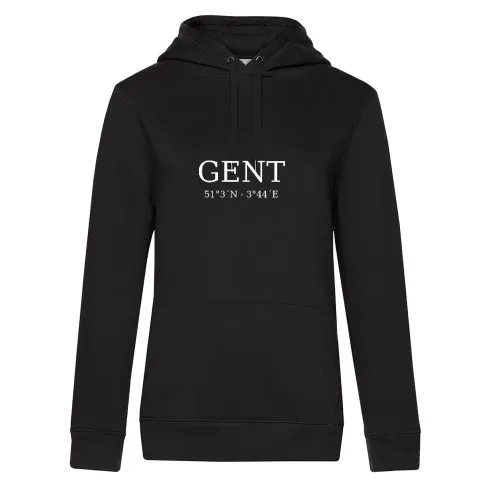 Gent Koordinaten Hoodie Frauen Queen Hooded