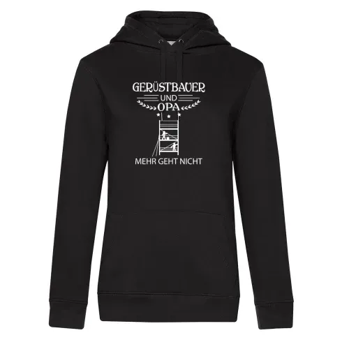 Gerüstbau Baustelle Großvater Gerüstbauer und Opa Hoodie Frauen Queen Hooded