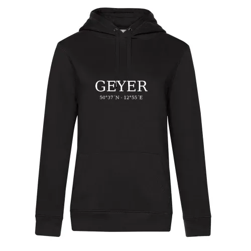 Geyer Koordinaten Frauen Hoodie Geyer Koordinaten Hoodie