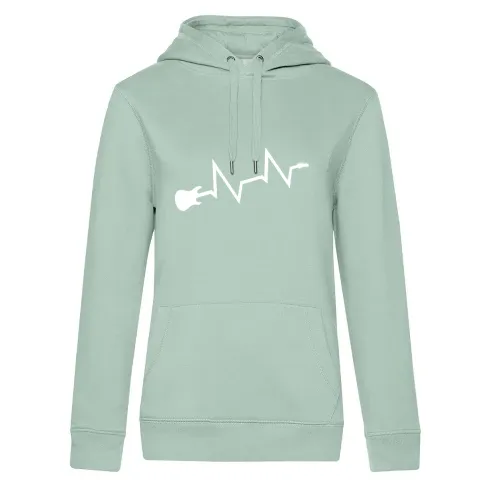 Gitarren Herzschlag Frauen Hoodie