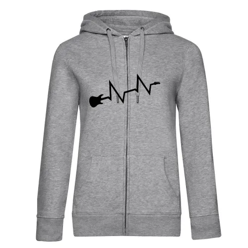 Gitarren Herzschlag Frauen Hoodie