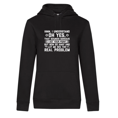 Go Away And Let Me Fix It - Kfz Mechaniker Hoodie Frauen Queen Hooded