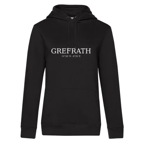 Grefrath Koordinaten Hoodie Frauen Queen Hooded