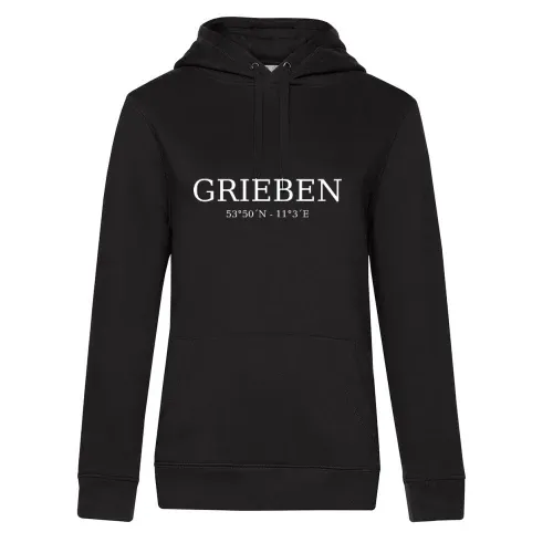 Grieben Koordinaten Hoodie Frauen Queen Hooded