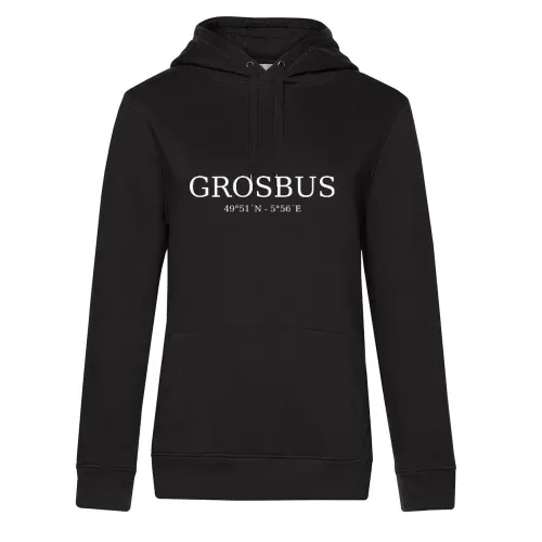 Grosbus Koordinaten Frauen Hoodie Grosbus Koordinaten Hoodie