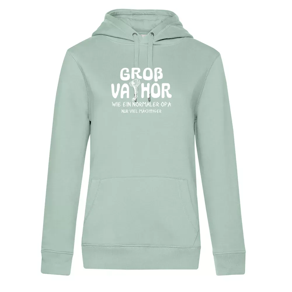  Frauen Hoodie mit Aufdruck 'Großvater Mächtiger Opa Grossvater Vatertag Motiv'