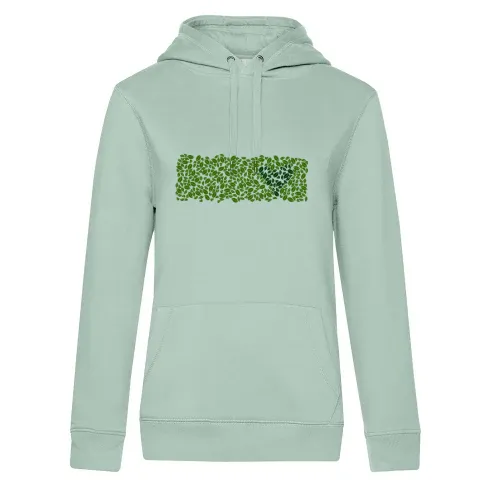 Grüne Hecke in Love Frauen Hoodie Grüne Hecke in Love Hoodie