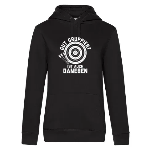 Gut Gruppiert Ist Auch Daneben Bogensport Spruch Hoodie Frauen Queen Hooded