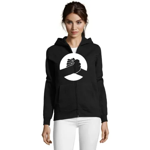Handschlag Frauen Hoodie