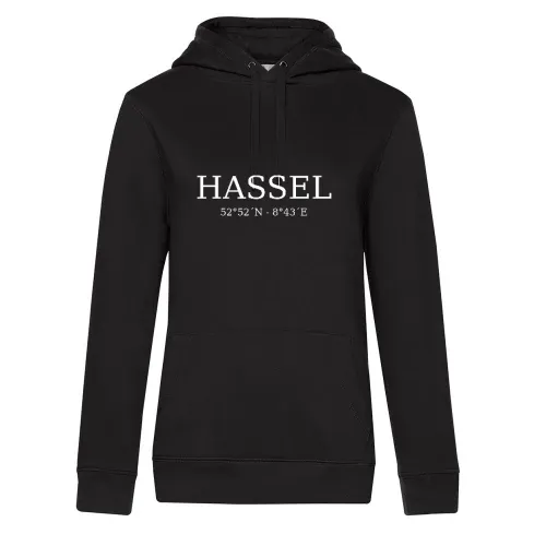 Hassel Koordinaten Hoodie Frauen Queen Hooded