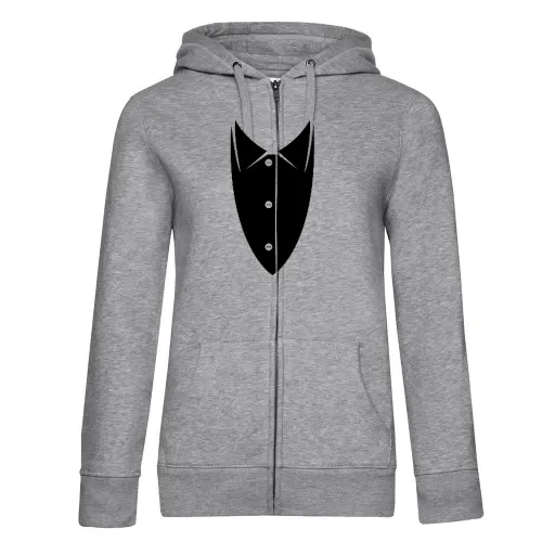 Hemd durch Anzug Frauen Hoodie