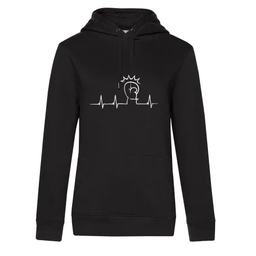 Herzschlag Boxer Hoodie Frauen Queen Hooded