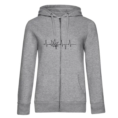 Herzschlag Cannabis Frauen Hoodie