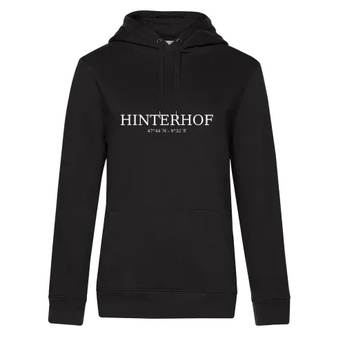 Hinterhof Koordinaten Hoodie Frauen Queen Hooded
