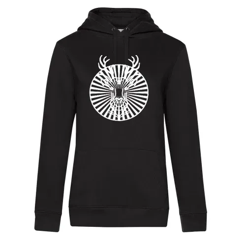 Hirsch im Kreis Hoodie Frauen Queen Hooded