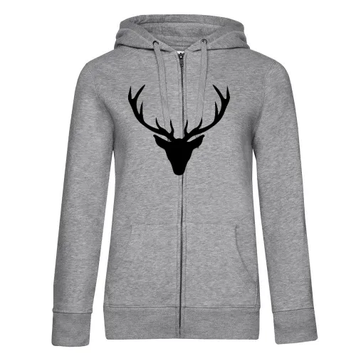 Hirschgeweih Frauen Hoodie