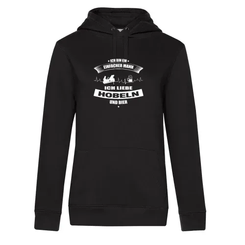 Hobel und Bier Einfacher Mann Tischler Schreiner Hoodie Frauen Queen Hooded