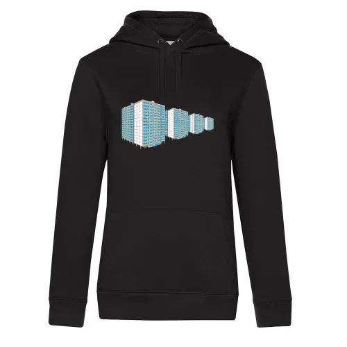 Hochhaus Plattenbausiedlung Ost Frauen Hoodie Hochhaus Plattenbausiedlung Ost Hoodie