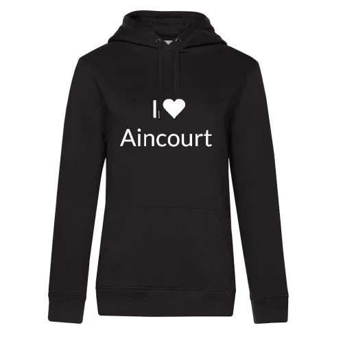 I Love Aincourt Hoodie Frauen Queen Hooded