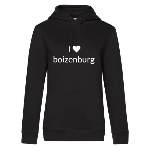 I Love boizenburg Hoodie Frauen Queen Hooded