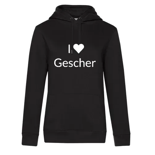 I Love Gescher Hoodie Frauen Queen Hooded