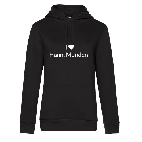 I Love Hann. Münden  Hoodie Frauen Queen Hooded