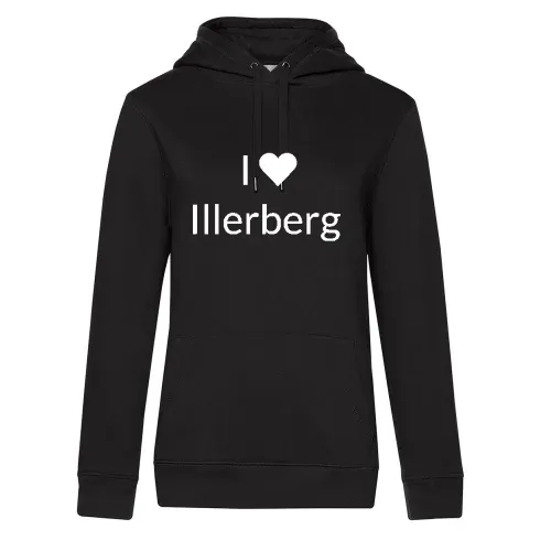 I Love Illerberg Hoodie Frauen Queen Hooded