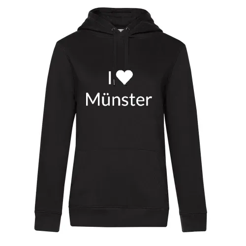 I Love Münster Hoodie Frauen Queen Hooded