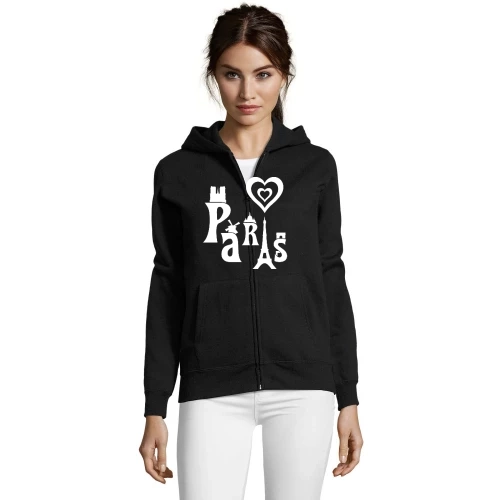 I Love Paris Frauen Hoodie