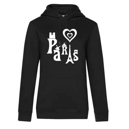 I Love Paris Frauen Hoodie