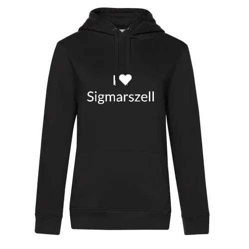 I Love Sigmarszell Hoodie Frauen Queen Hooded