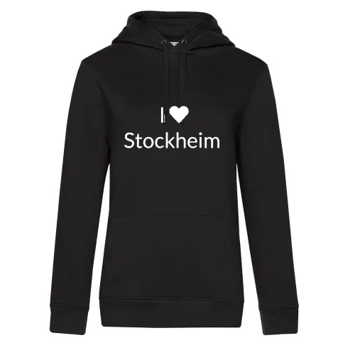 I Love Stockheim Hoodie Frauen Queen Hooded