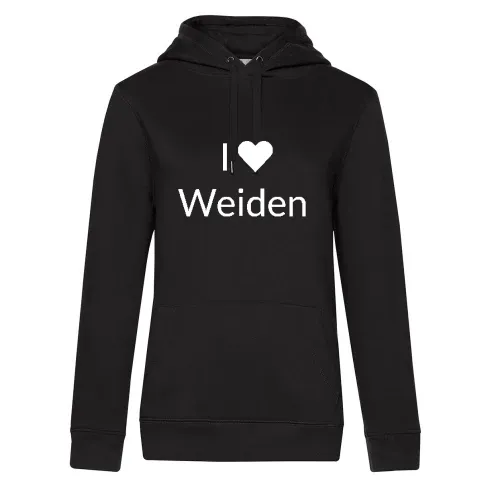I Love Weiden Hoodie Frauen Queen Hooded