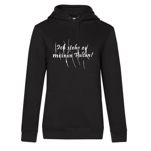 Ich stehe zu meinen Falte Hoodie Frauen Queen Hooded