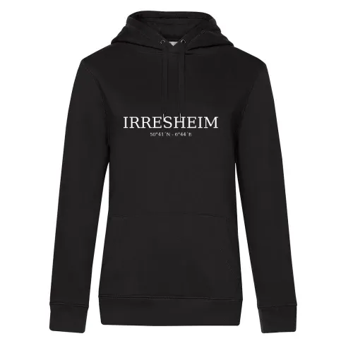 Irresheim Koordinaten Hoodie Frauen Queen Hooded