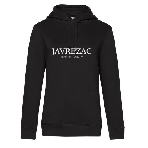 Javrezac Koordinaten Hoodie Frauen Queen Hooded