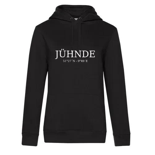 Jühnde Koordinaten Hoodie Frauen Queen Hooded