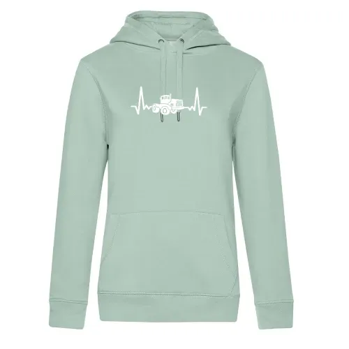 K700 Traktor Puls Schlepper DDR Trecker Herzschlag Frauen Hoodie