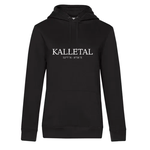 Kalletal Koordinaten Hoodie Frauen Queen Hooded