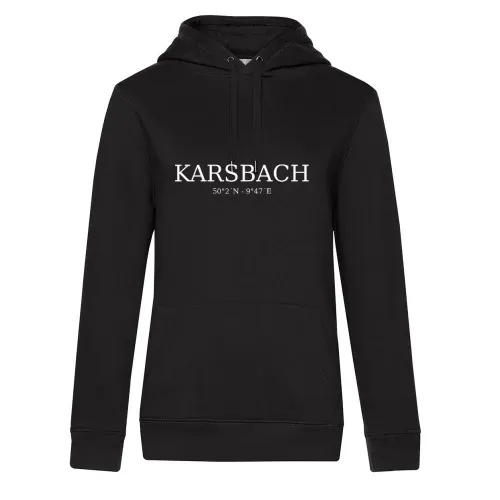 Karsbach Koordinaten Hoodie Frauen Queen Hooded