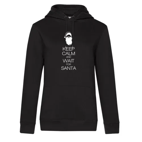 keep calm and wait for santa Frauen Hoodie keep calm and wait for santa Hoodie