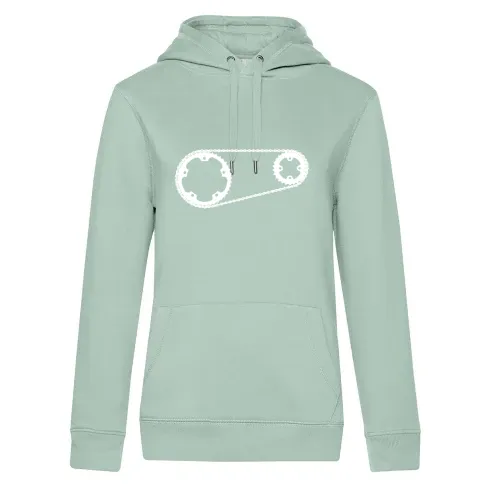 Kettenblatt mit Kette Frauen Hoodie
