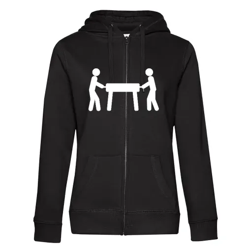 Kickertisch Strichmännchen Frauen Hoodie