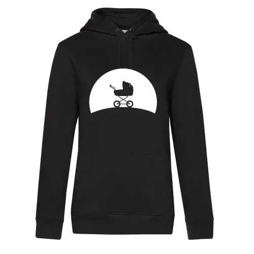 Kinderwagen im Sonnenuntergang Hoodie