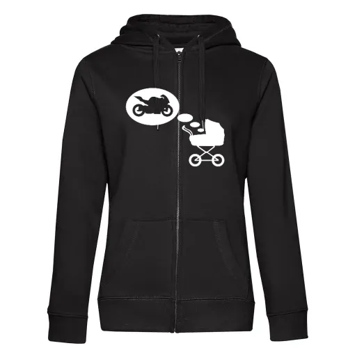 Kinderwagentraum Motorrad Frauen Hoodie
